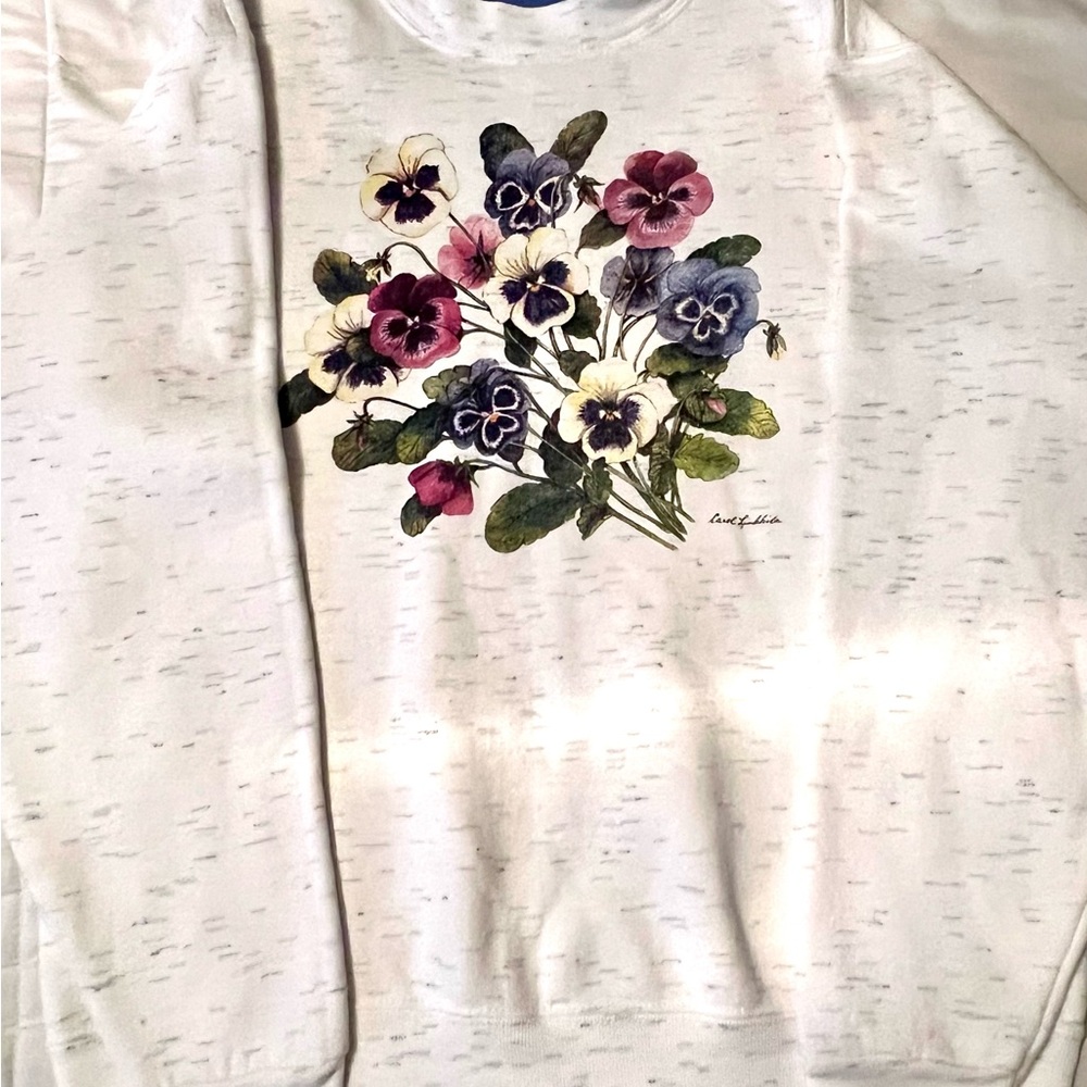 Morning Sun Women’s Floral Print Sweatshirt-Size Medium‎